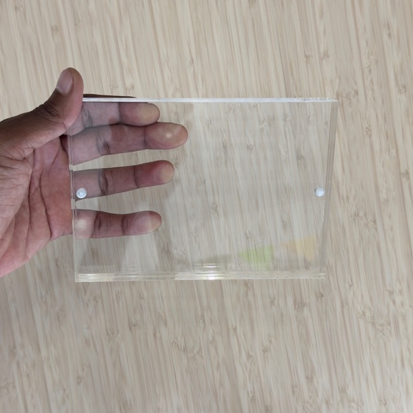 Acrylic 4x6 inch Block Tabletop Picture Frame - Picture 2 of 4